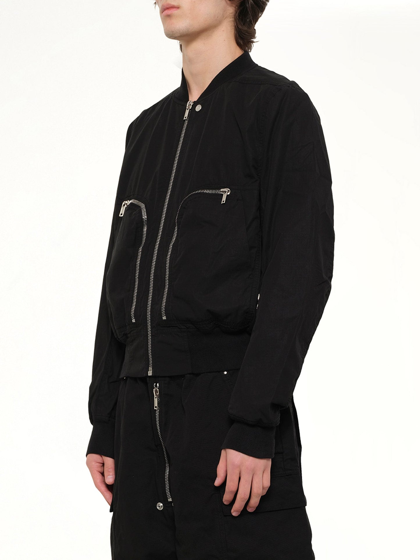 RICK OWENS DRKSHDW Bauhaus Flight Jacket (Black)