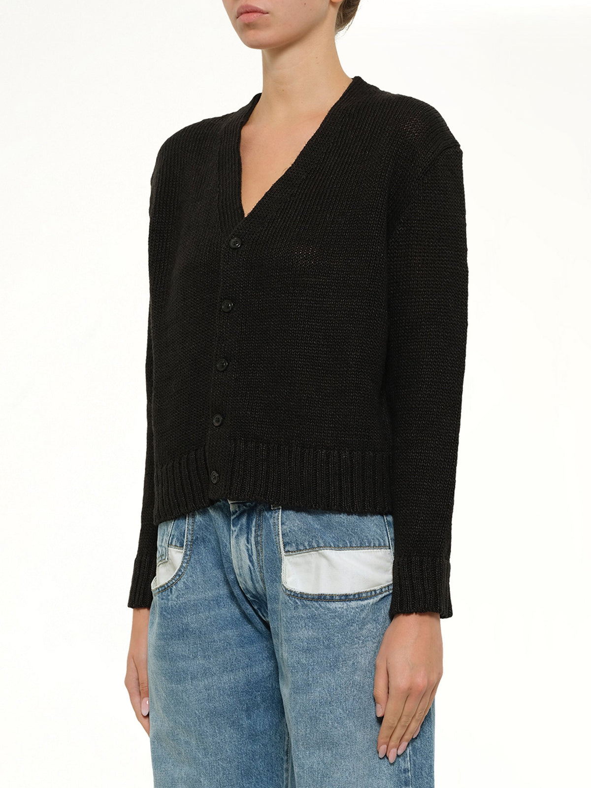 MAISON MARGIELA Hemp Cardigan (Black)