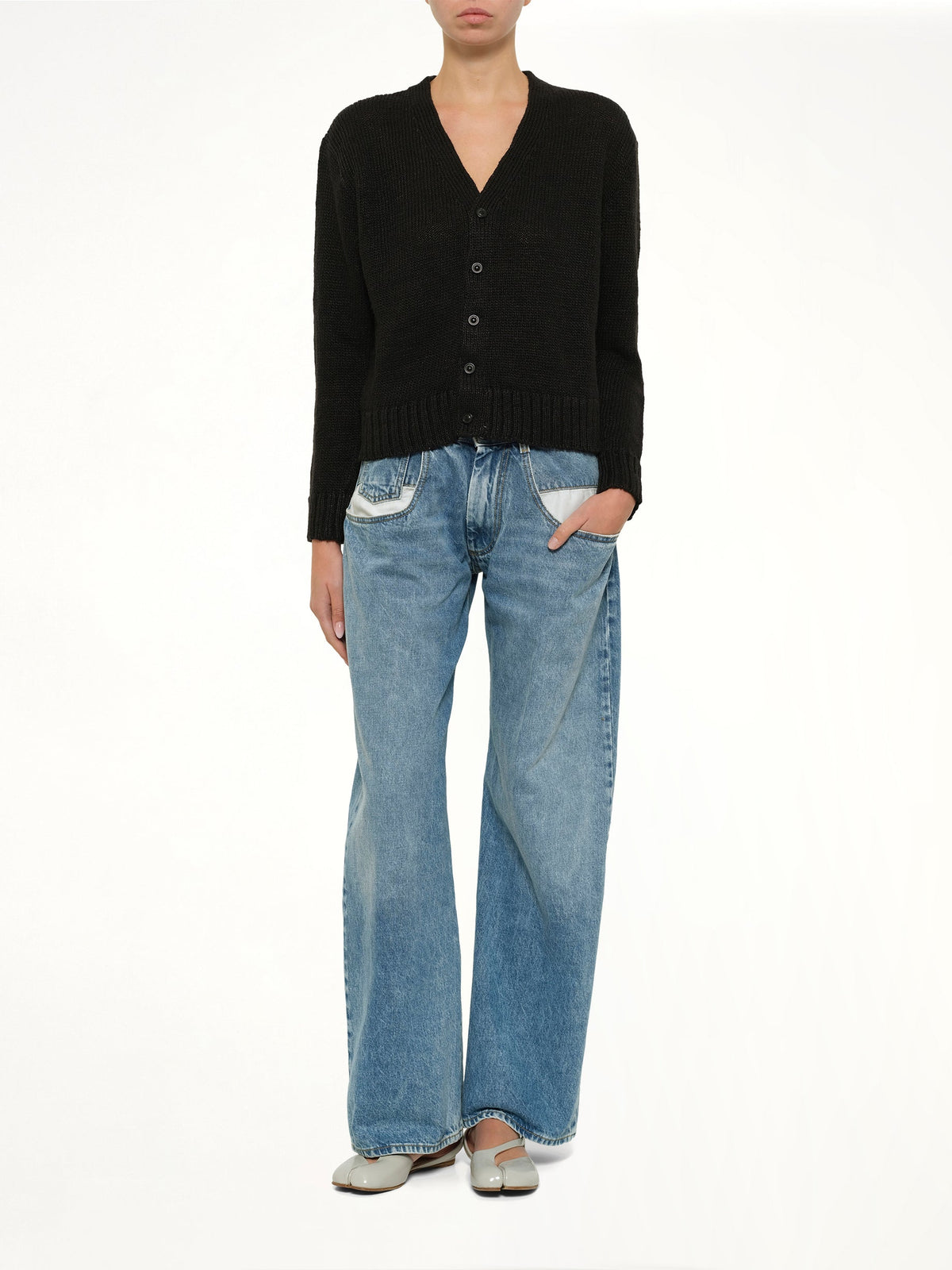 MAISON MARGIELA Hemp Cardigan (Black)