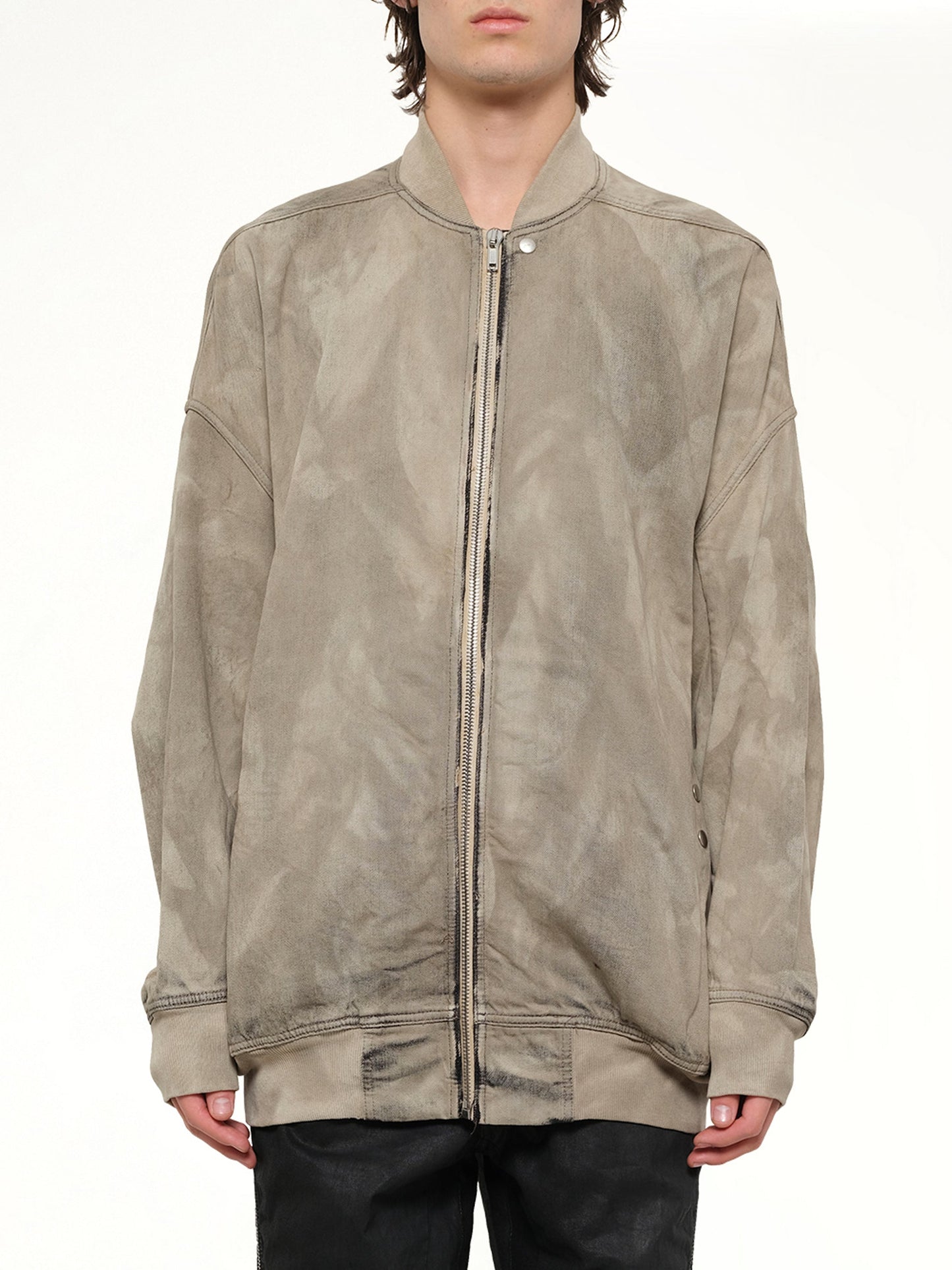 Image of Coats & Jackets. Product name - Jumbo Flight Jacket in Brown colour by brand - RICK OWENS DRKSHDW