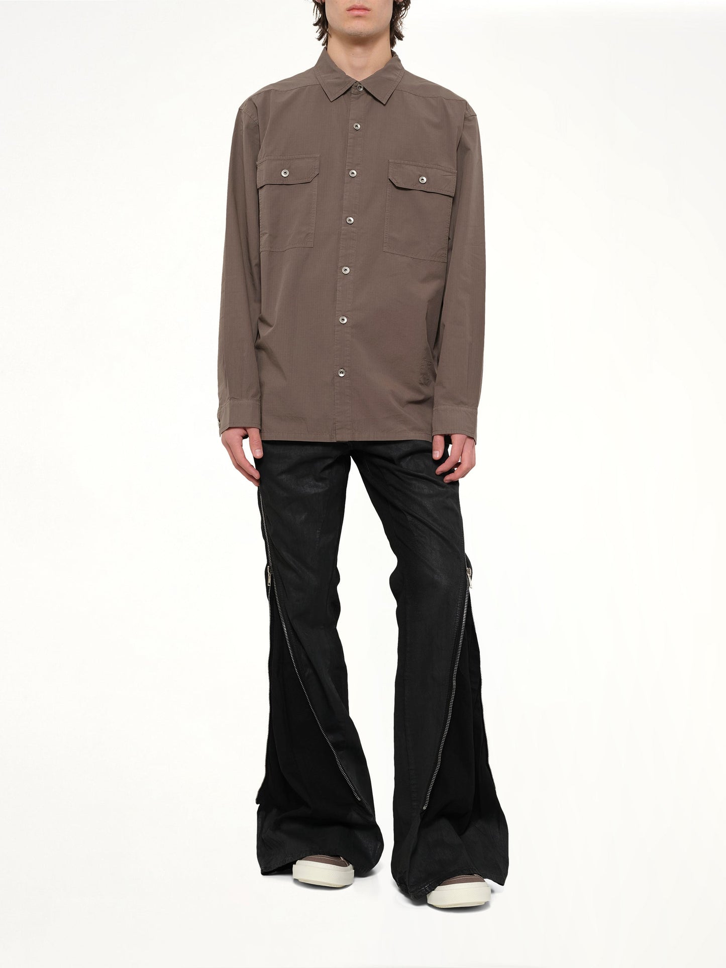 RICK OWENS DRKSHDW Jumbo Outershirt (Brown)