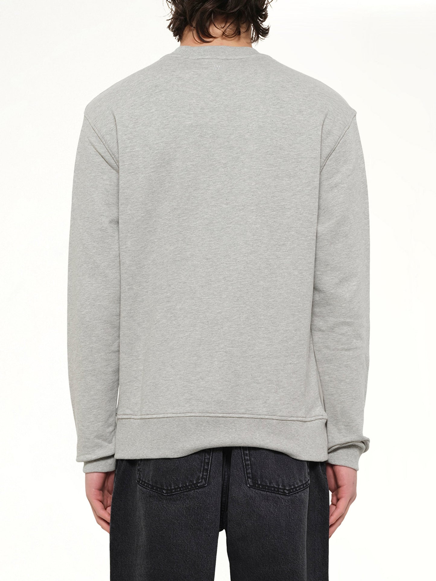 AMI PARIS Knitted ADC Sweatshirt (Grey)