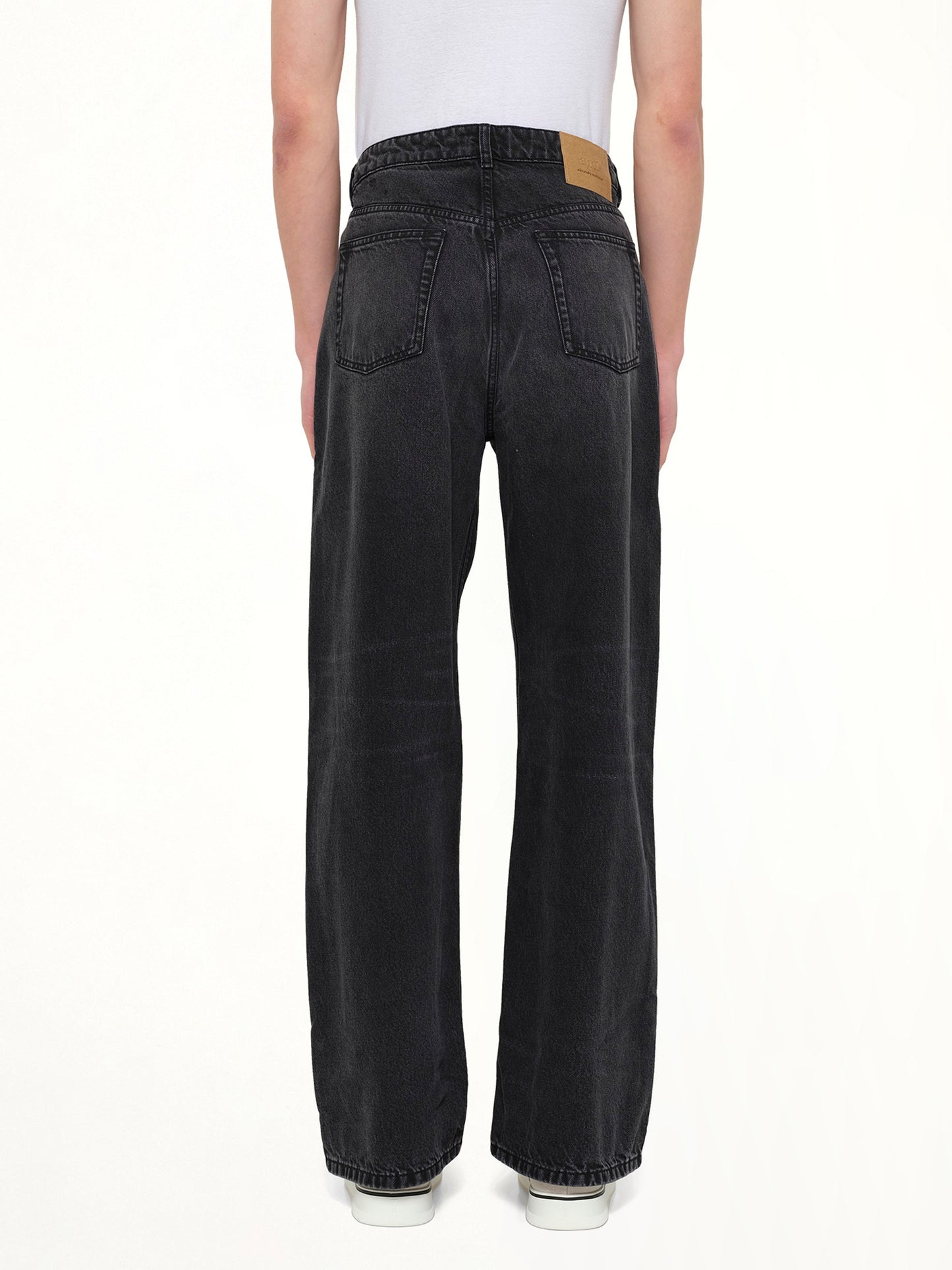 AMI PARIS Large Fit Jeans (Black)
