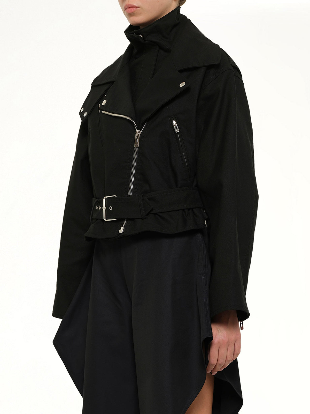 ALAIA Layered Biker (Black)