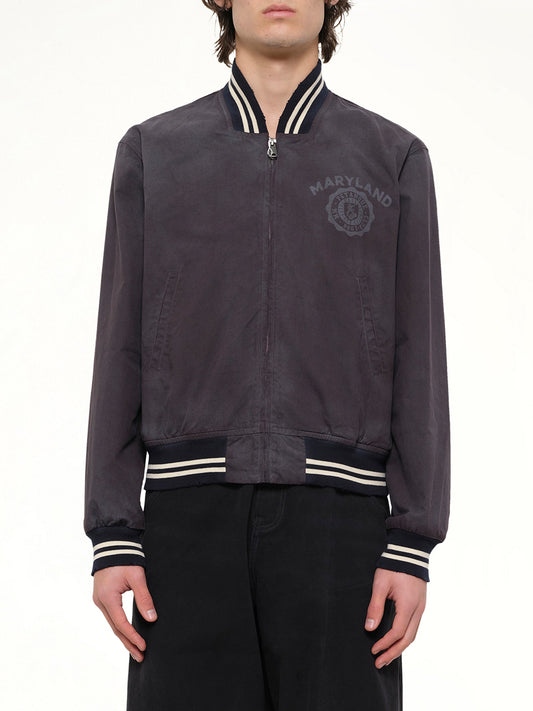 Image of Coats & Jackets. Product name - Maryland Bomber Jacket in Black colour by brand - MAISON MARGIELA