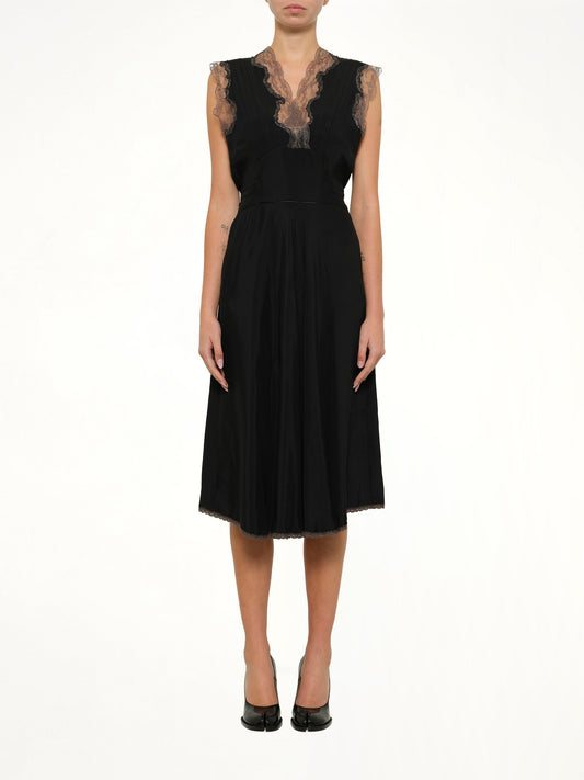 Image of Dresses. Product name - Midi Dress in Black colour by brand - MAISON MARGIELA