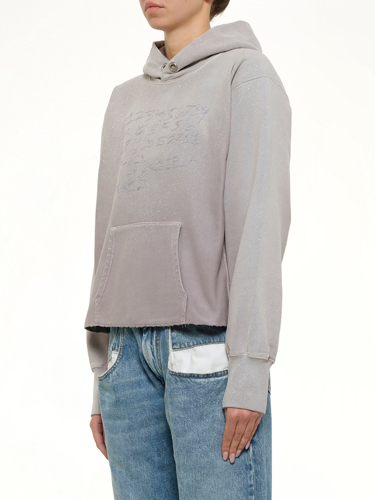MAISON MARGIELA Number Hoodie (Pink)