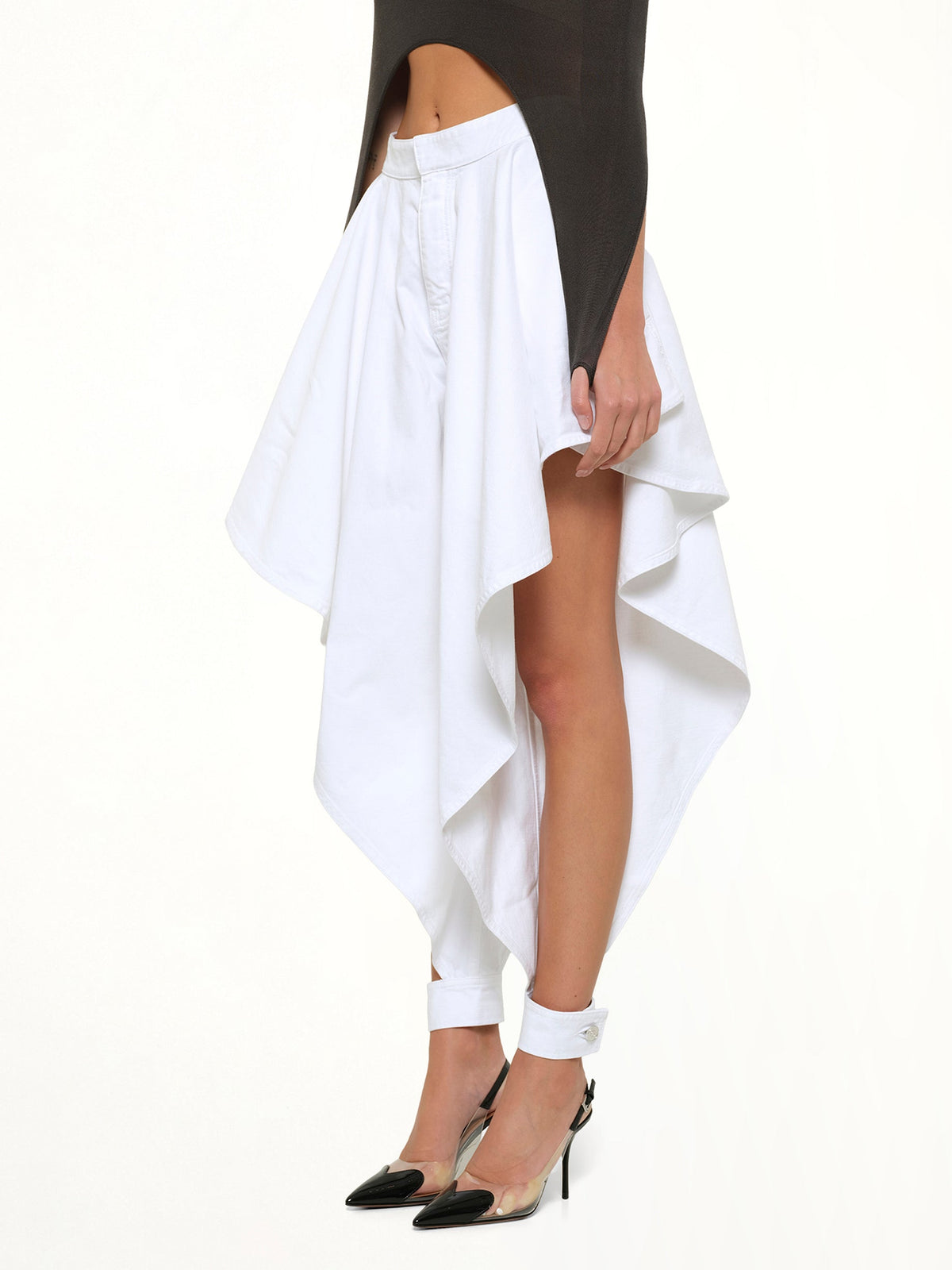 ALAIA Panelled Pants (White)