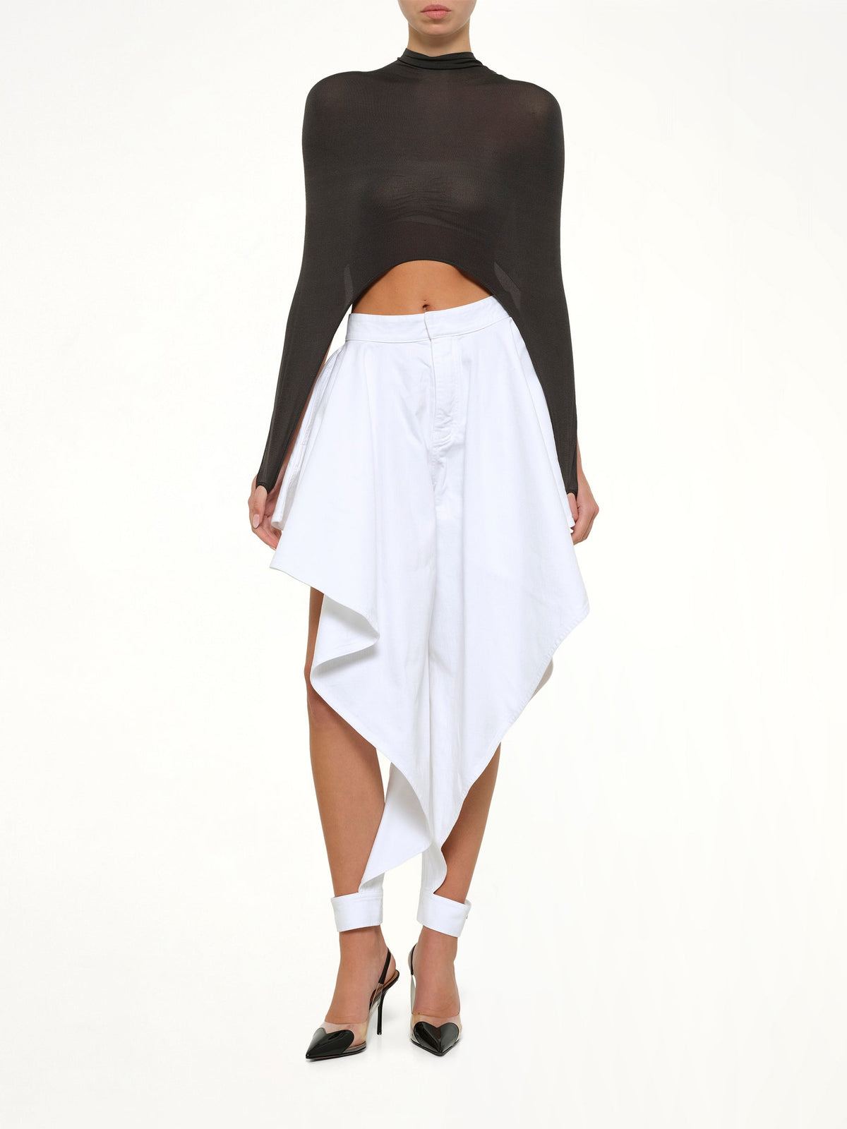 ALAIA Panelled Pants (White)