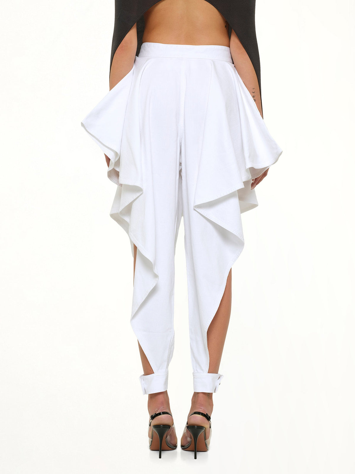 ALAIA Panelled Pants (White)