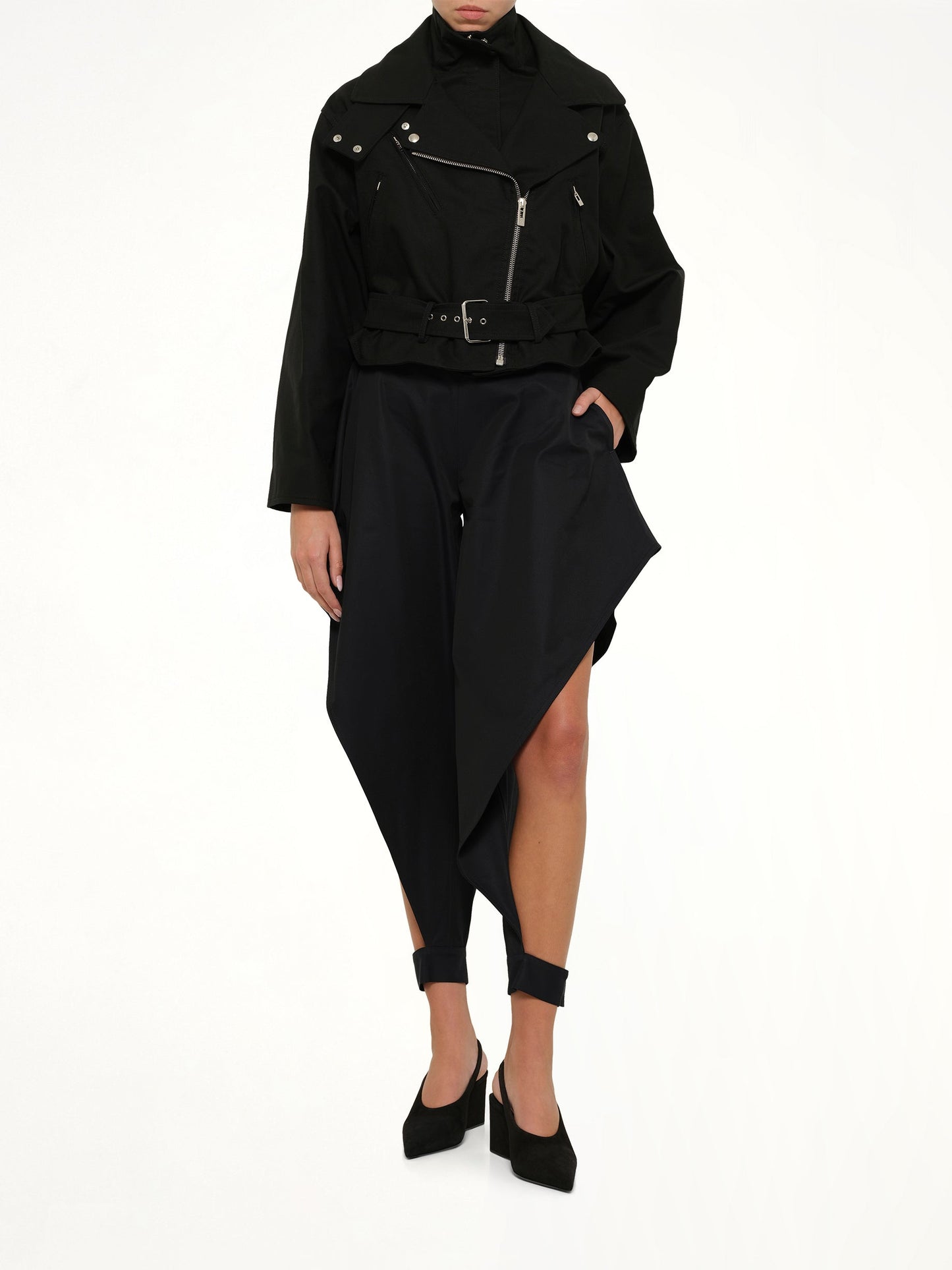 ALAIA Pointed Pants (Navy)