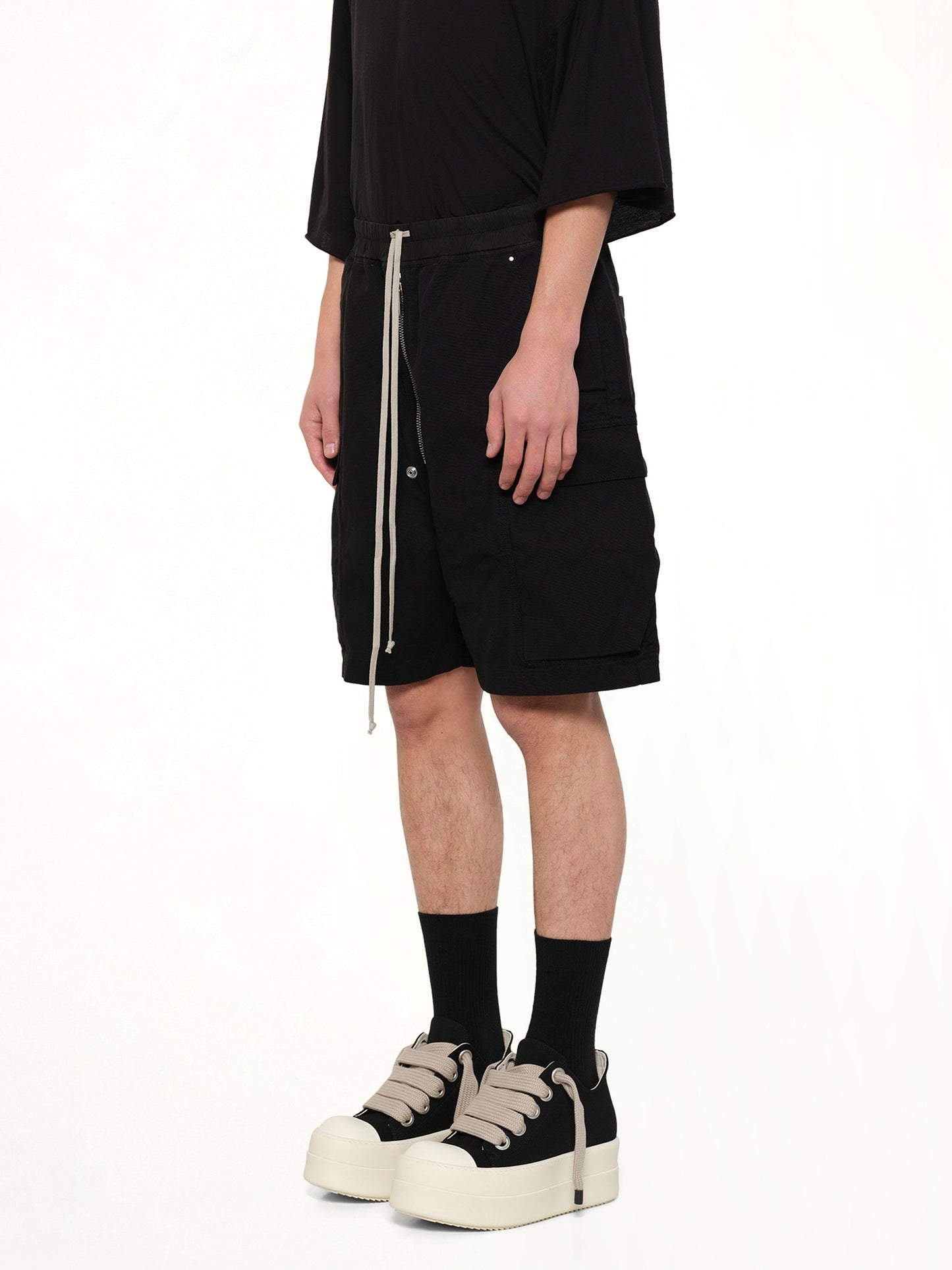 RICK OWENS DRKSHDW Cargobela Shorts (Black)
