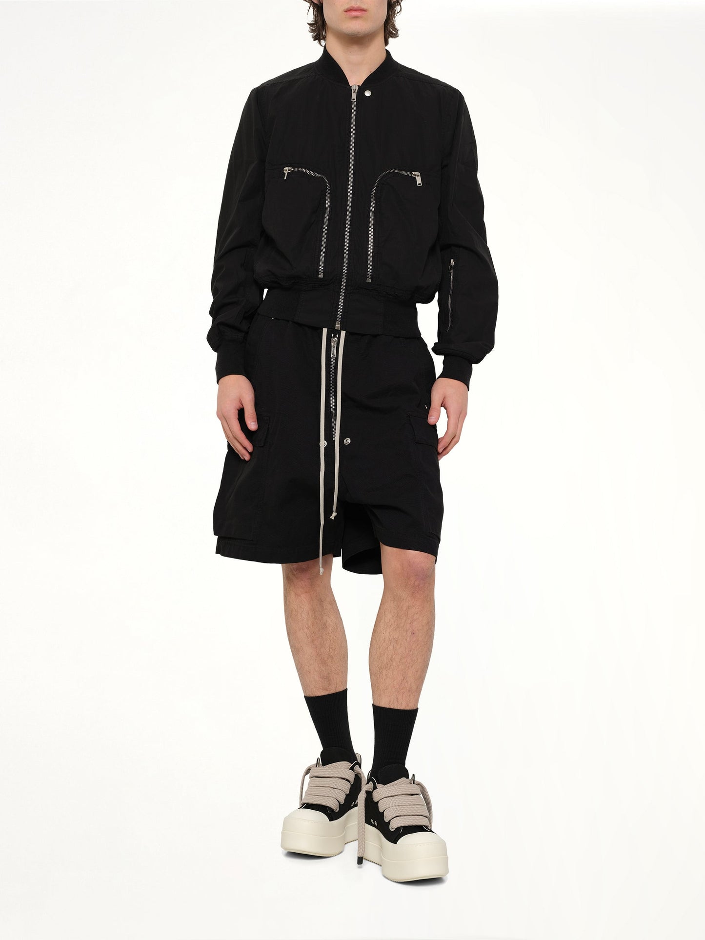RICK OWENS DRKSHDW Cargobela Shorts (Black)