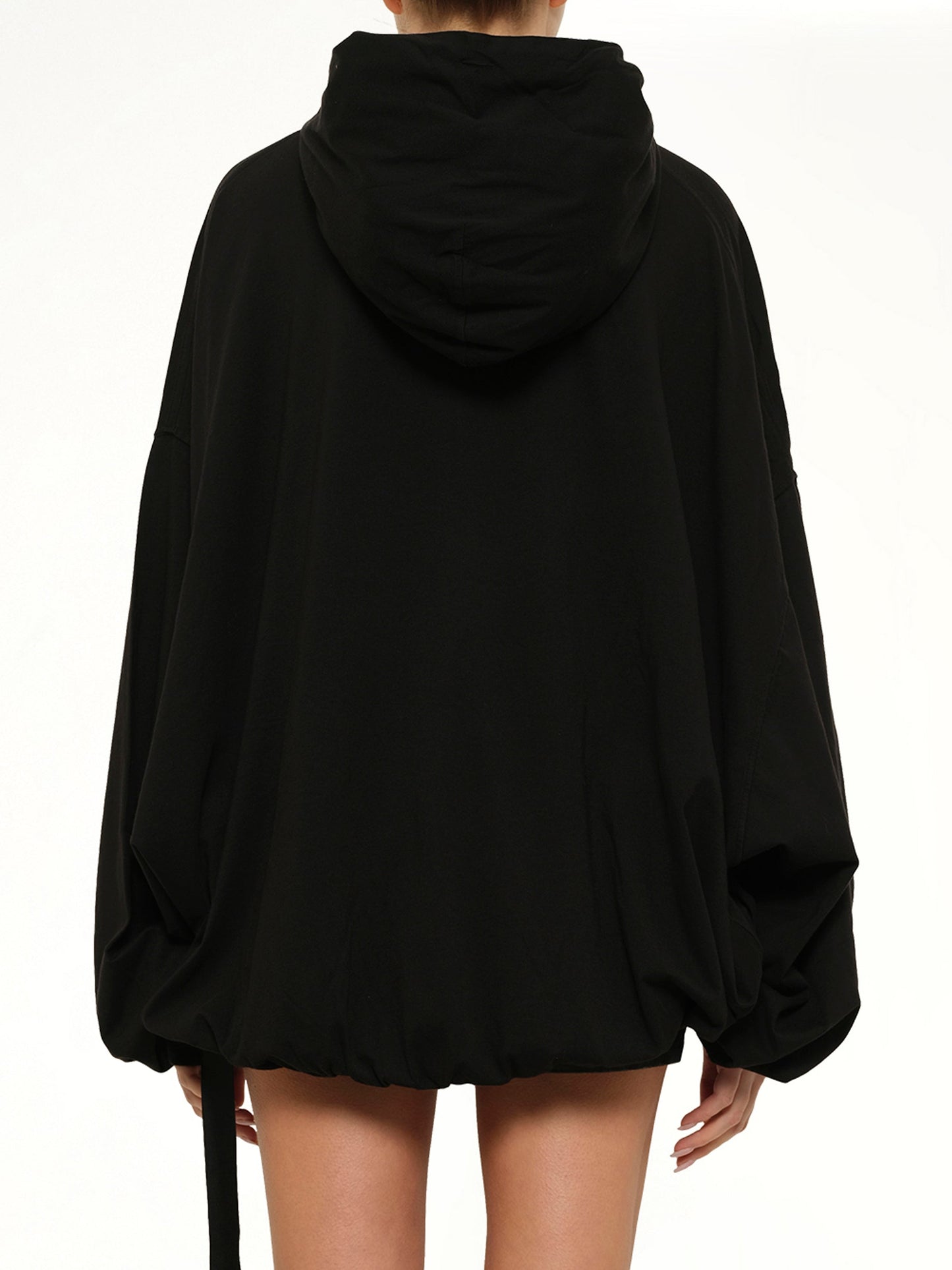 RICK OWENS DRKSHDW Hun Hoodie (Black)