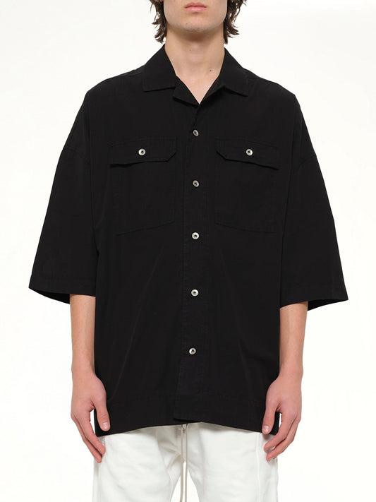 Image of Shirts. Product name - Magnum Tommy Shirt in Black colour by brand - RICK OWENS DRKSHDW