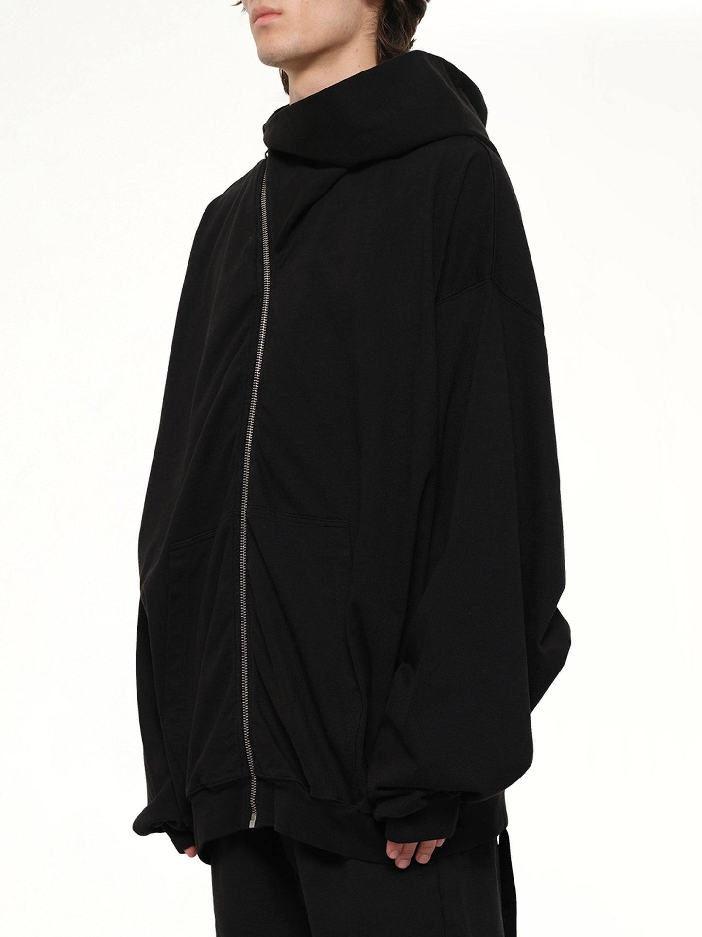 RICK OWENS DRKSHDW Mountain Hun Hoodie (Black)