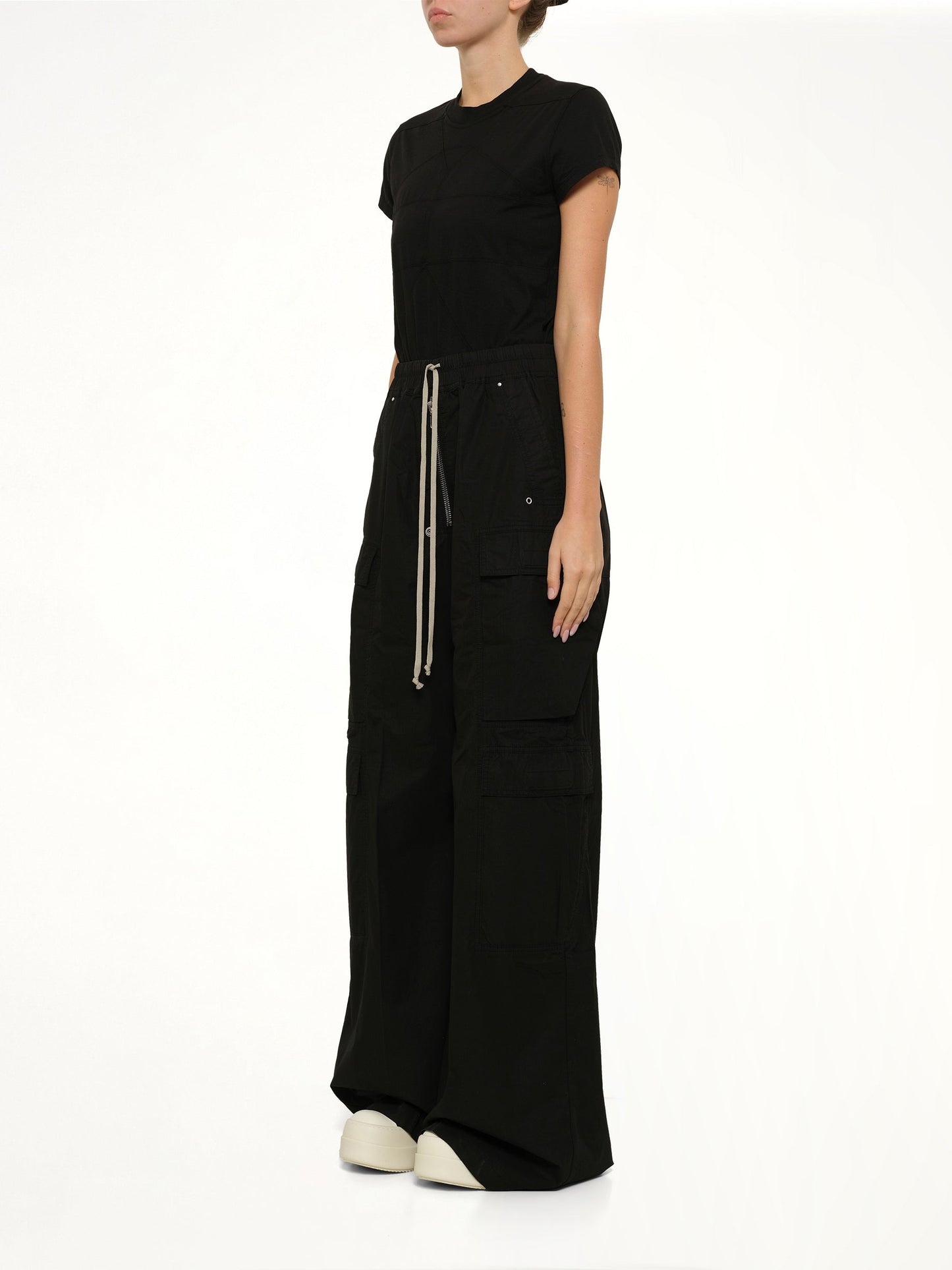 RICK OWENS DRKSHDW Double Cargo Jumbo Belas (Black)