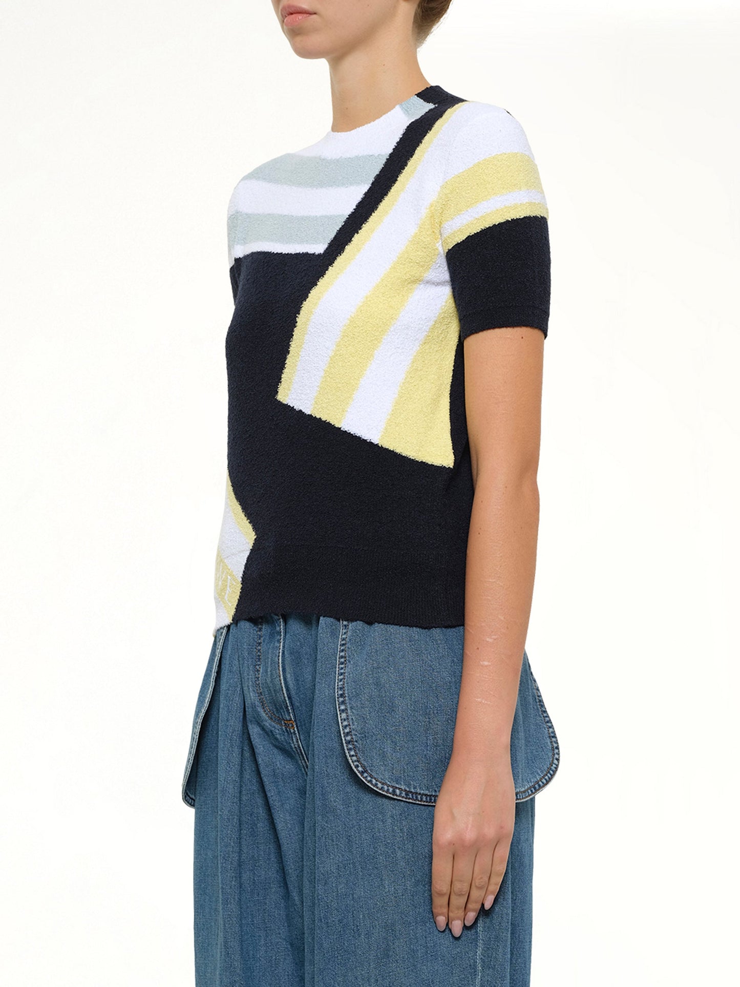 LOEWE Short Sleeve Sweater (Blue)