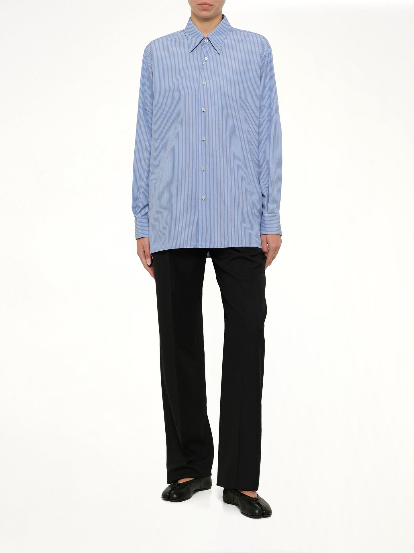 MAISON MARGIELA Stripe Shirt (Blue)