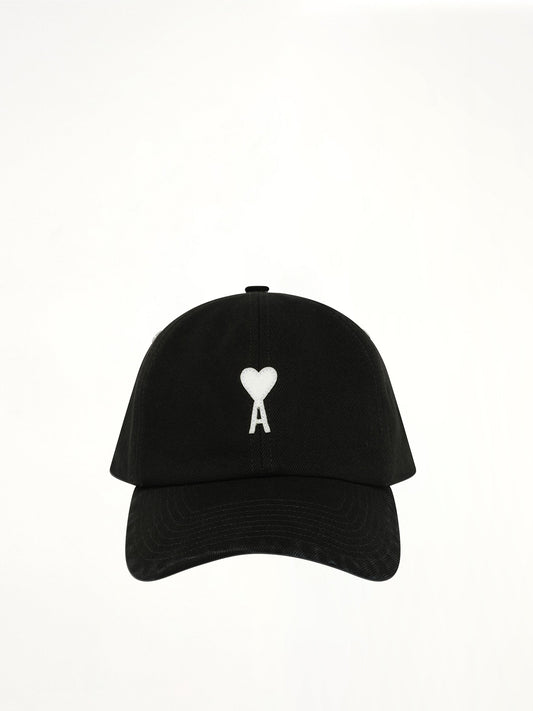 Image of Hats. Product name - Ami De Coeur Felt Cap in Black colour by brand - AMI PARIS