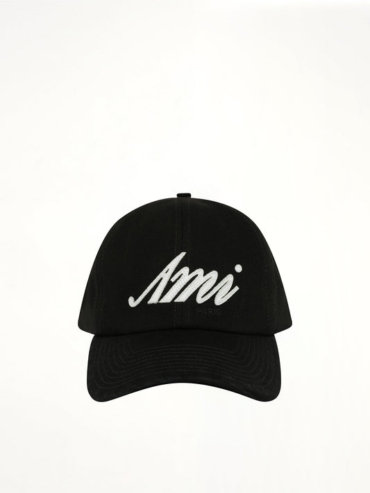 Image of Hats. Product name - Ami Felt Cap in Black colour by brand - AMI PARIS