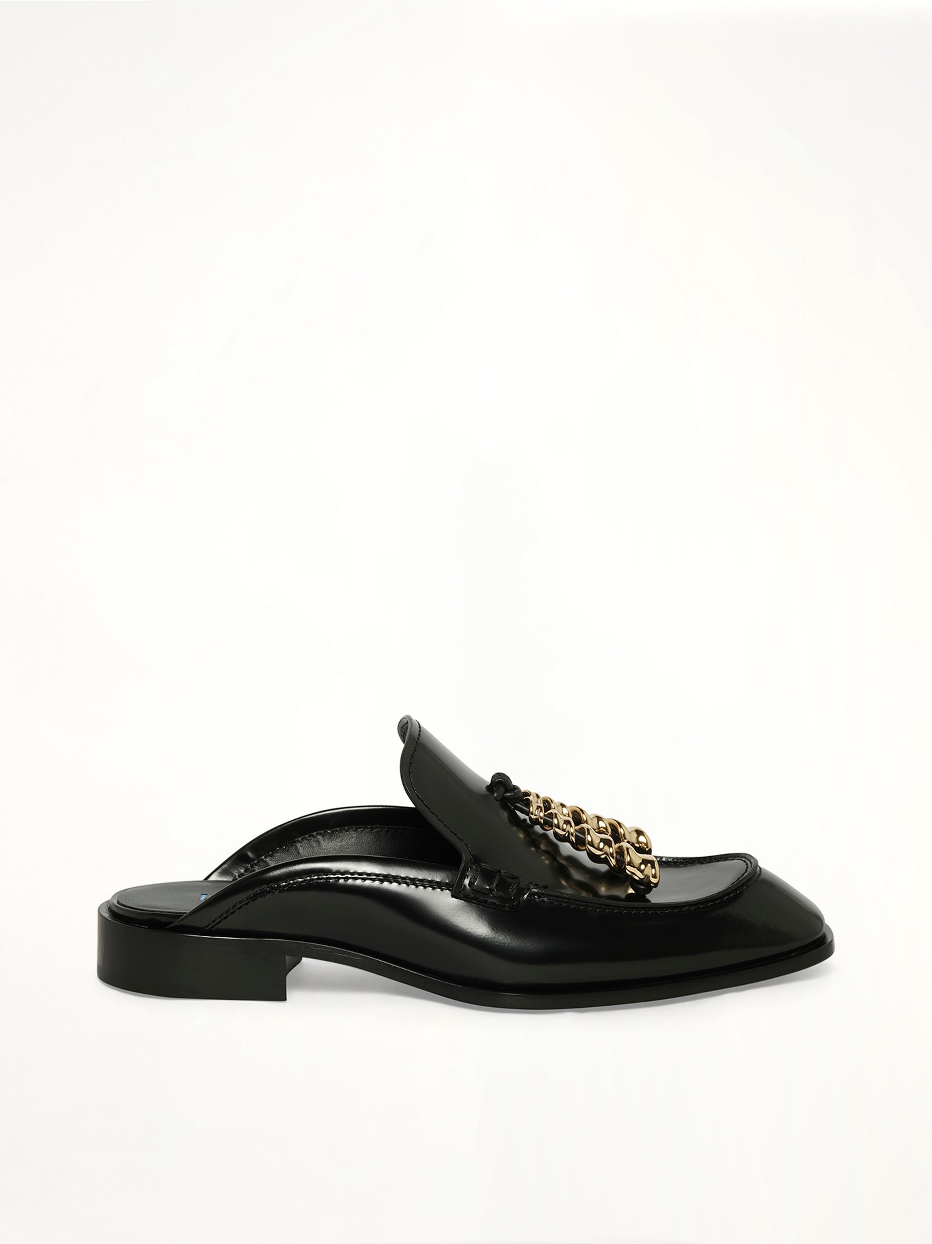 Image of Flats. Product name - Edge Loafer Mule in Black colour by brand - LOEWE