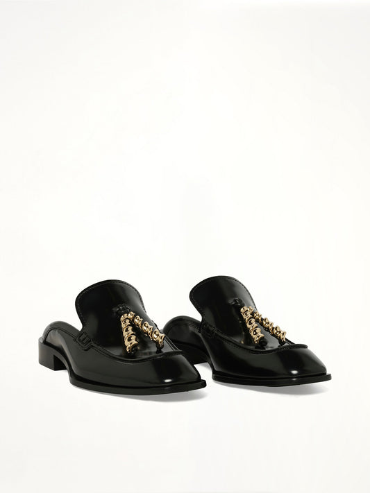 LOEWE Edge Loafer Mule (Black)