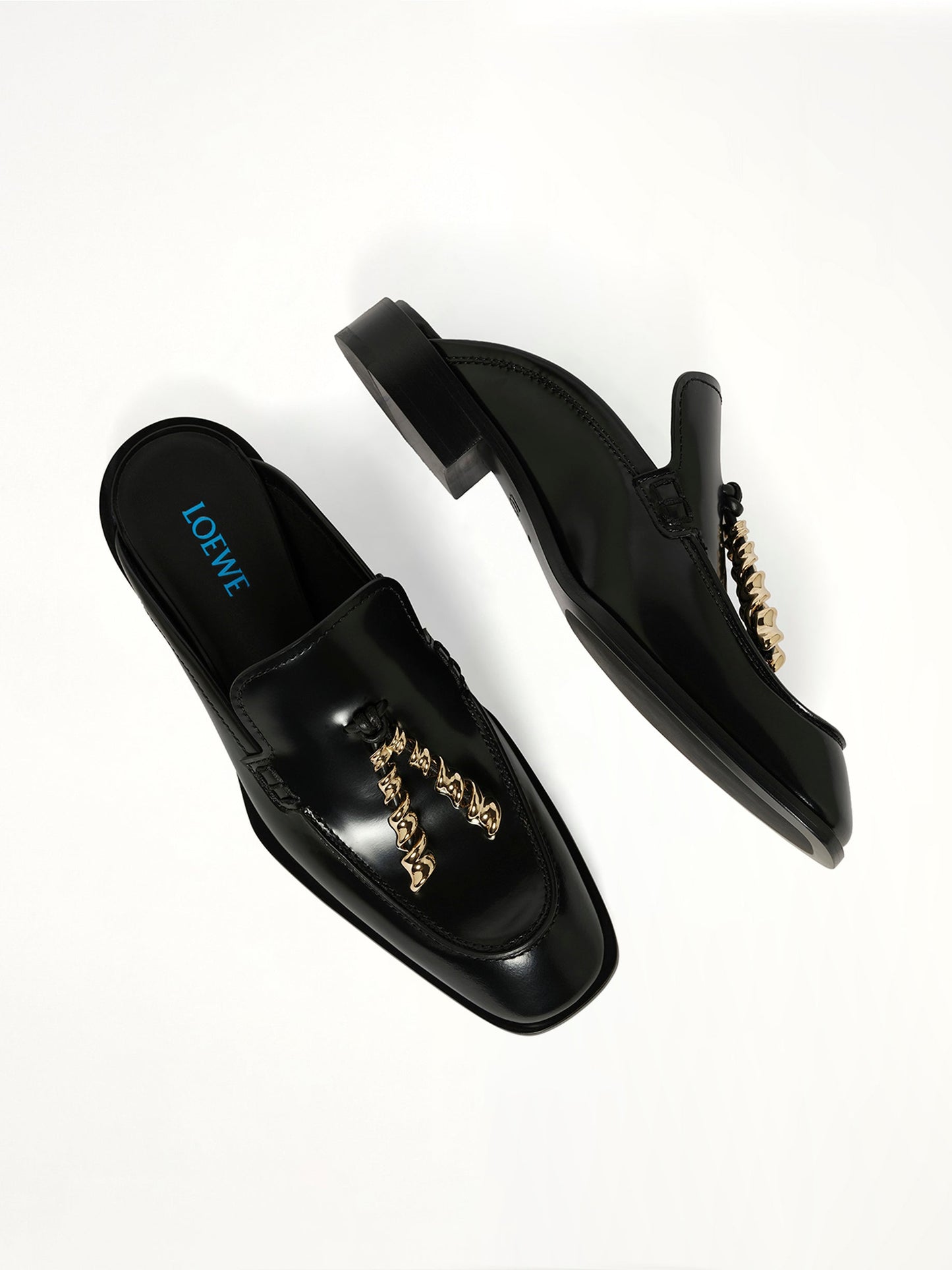 LOEWE Edge Loafer Mule (Black)
