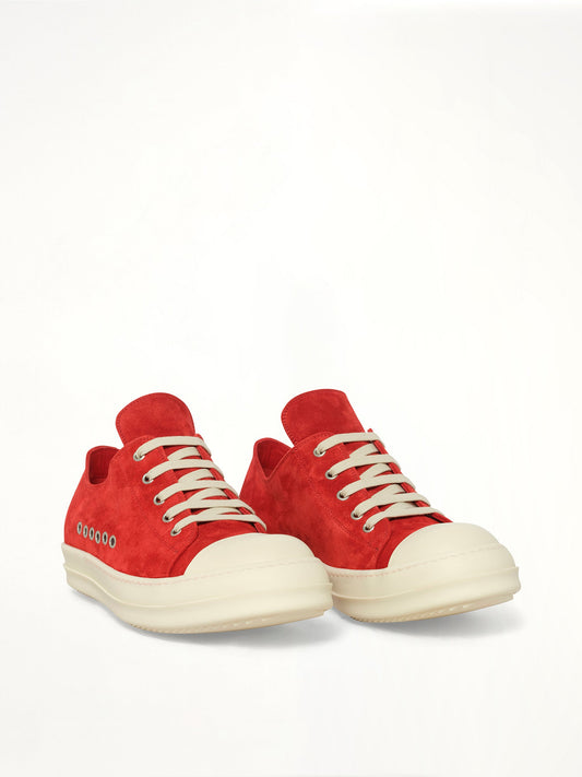 RICK OWENS Extreme Low Sneaks (Red)