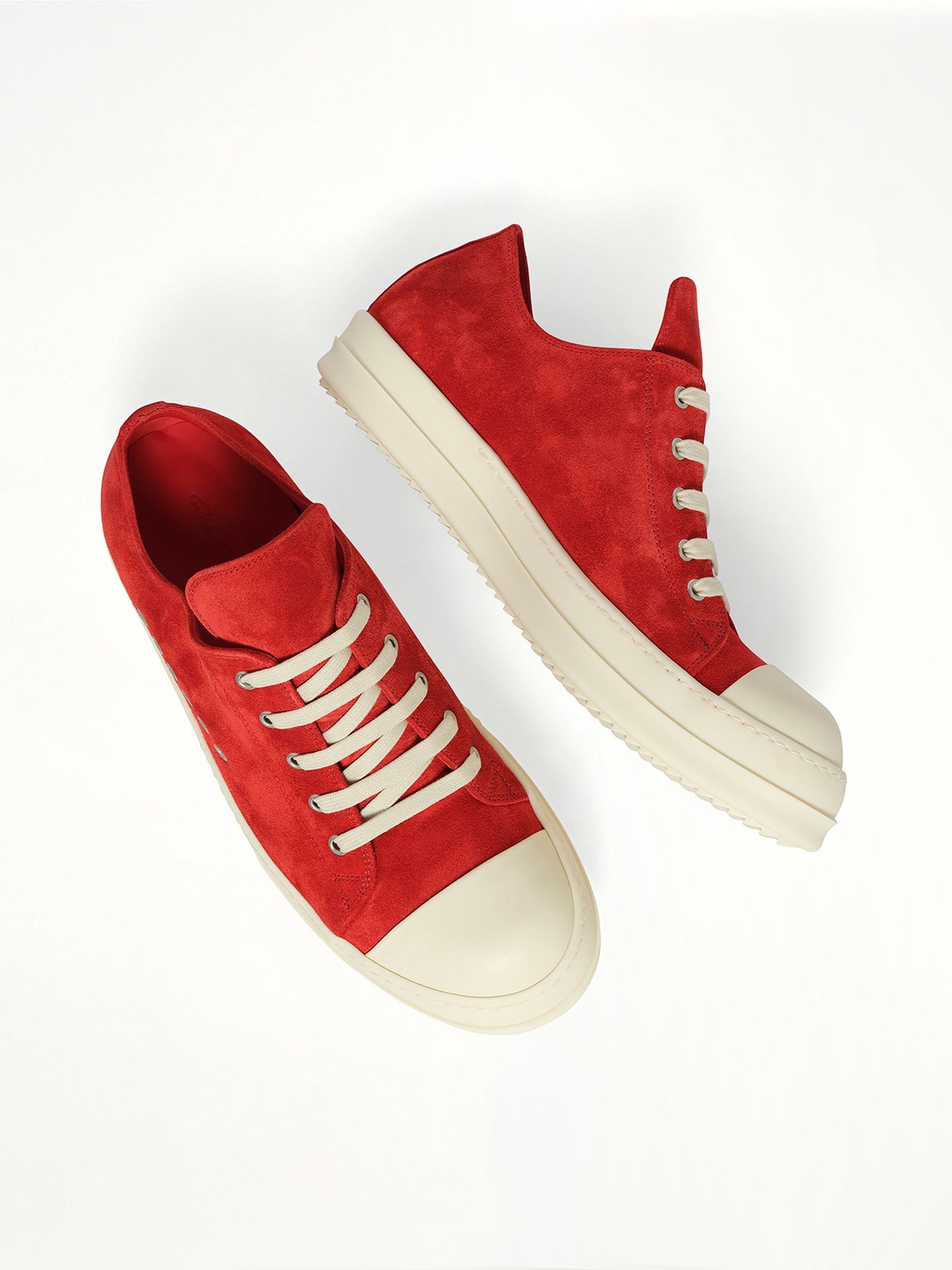 RICK OWENS Extreme Low Sneaks (Red)