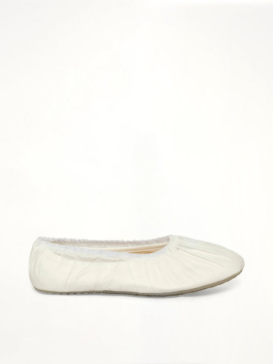 Image of Sneakers. Product name - Replica Ballerina in White colour by brand - MAISON MARGIELA