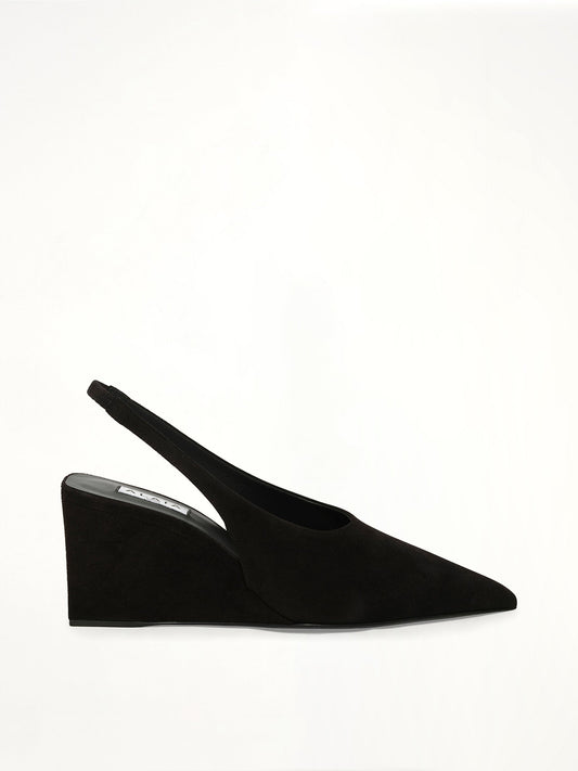 Image of Sandals. Product name - Slingbacks H75 in Black colour by brand - ALAIA