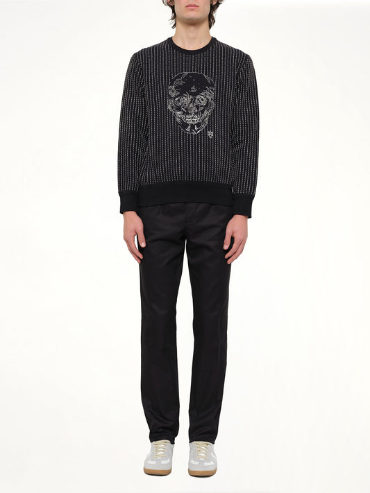 ALEXANDER MCQUEEN Embroidered Skull Sweatshirt (901)