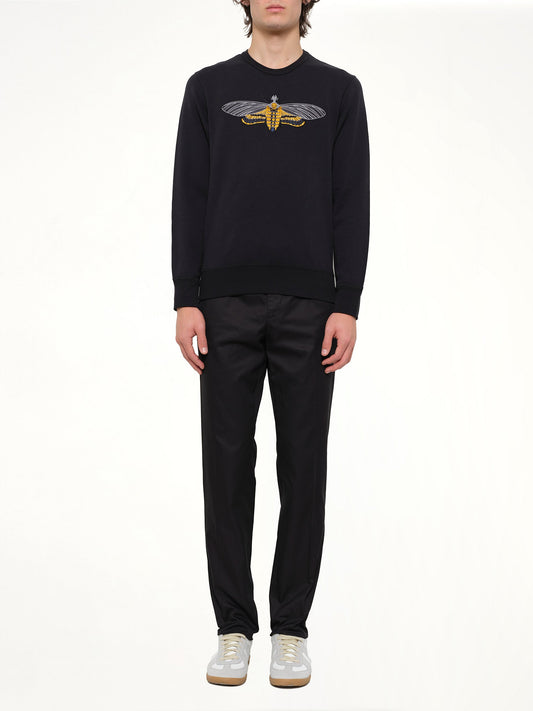 ALEXANDER MCQUEEN Moth Embroidered Sweatshirt (901)