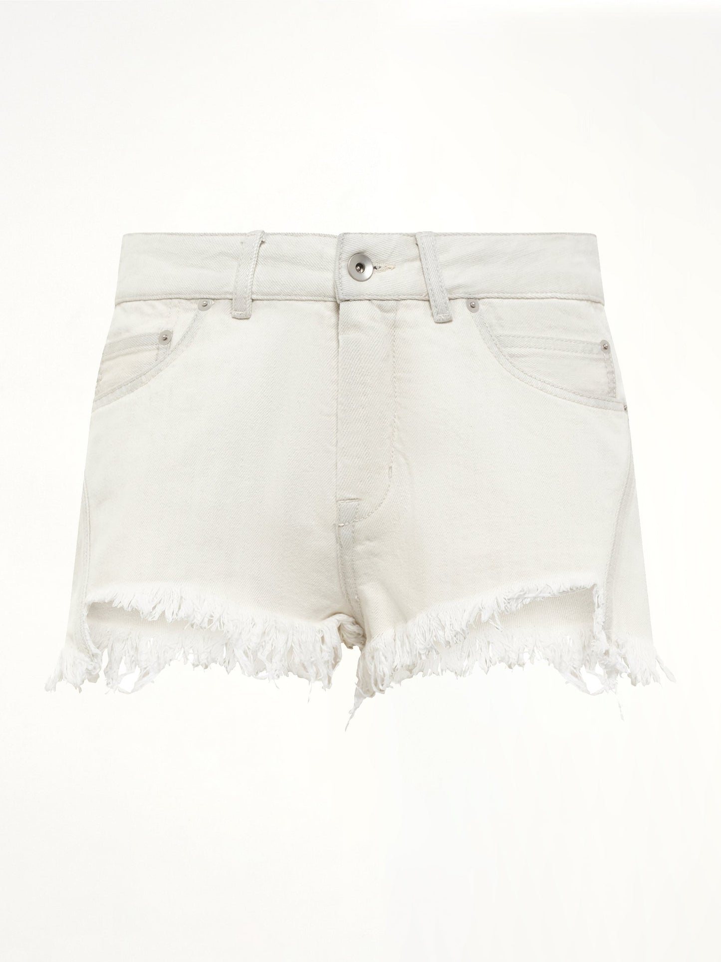 RICK OWENS Bias Cutoffs (White)