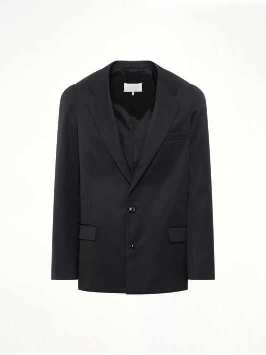 MAISON MARGIELA Compact Light Wool Blazer (Black)