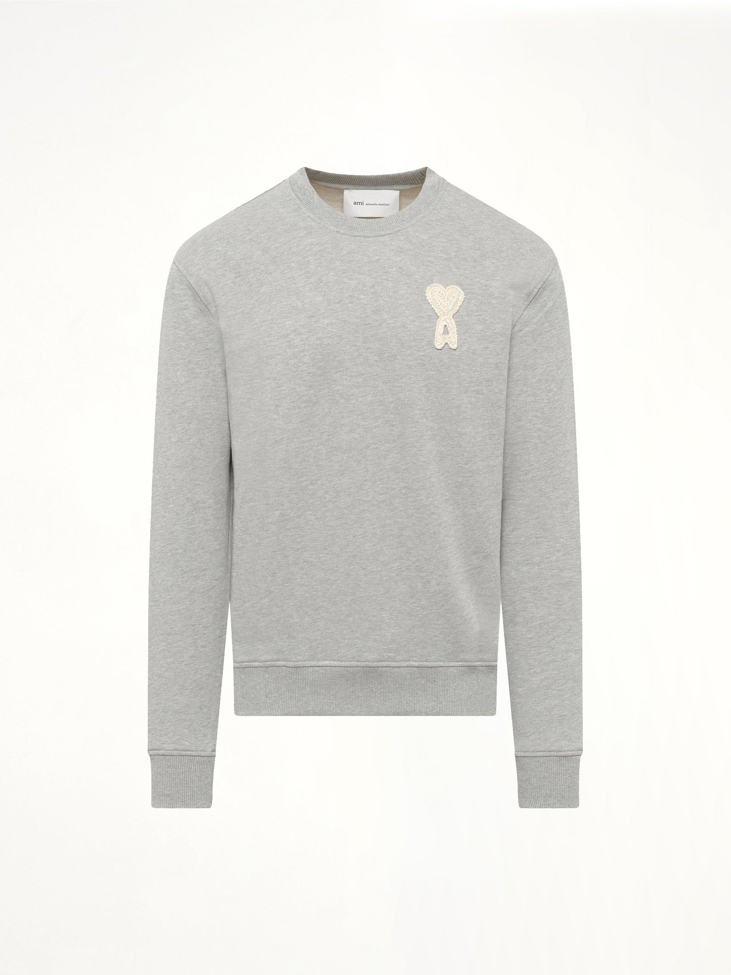 AMI PARIS Knitted ADC Sweatshirt (Grey)
