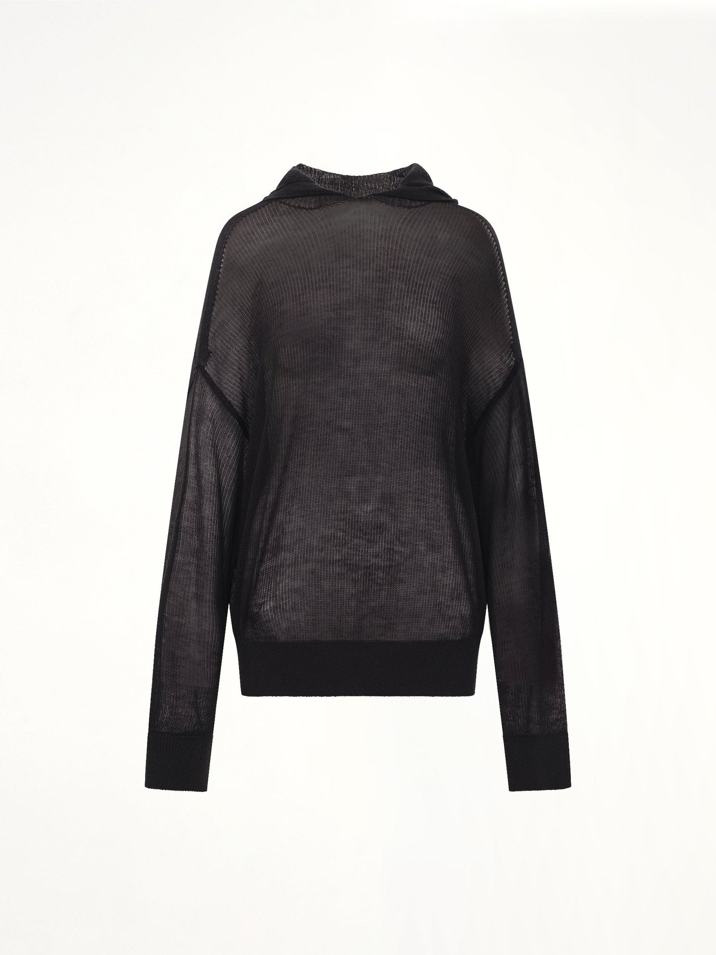 RICK OWENS Light Hun Hoodie (Black)