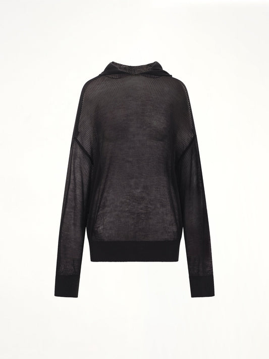 RICK OWENS Light Hun Hoodie (Black)