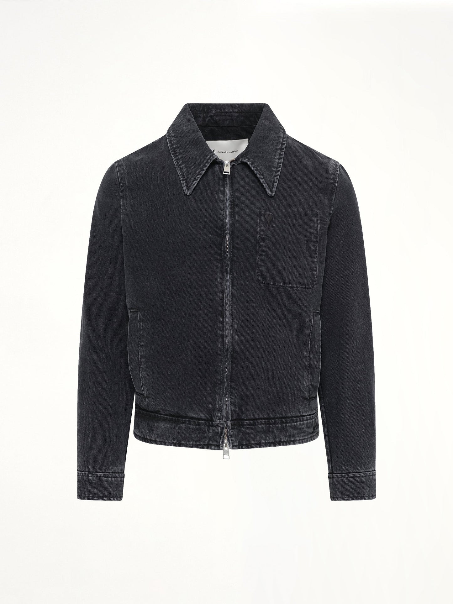 AMI PARIS Tonal ADC Denim Jacket (Black)