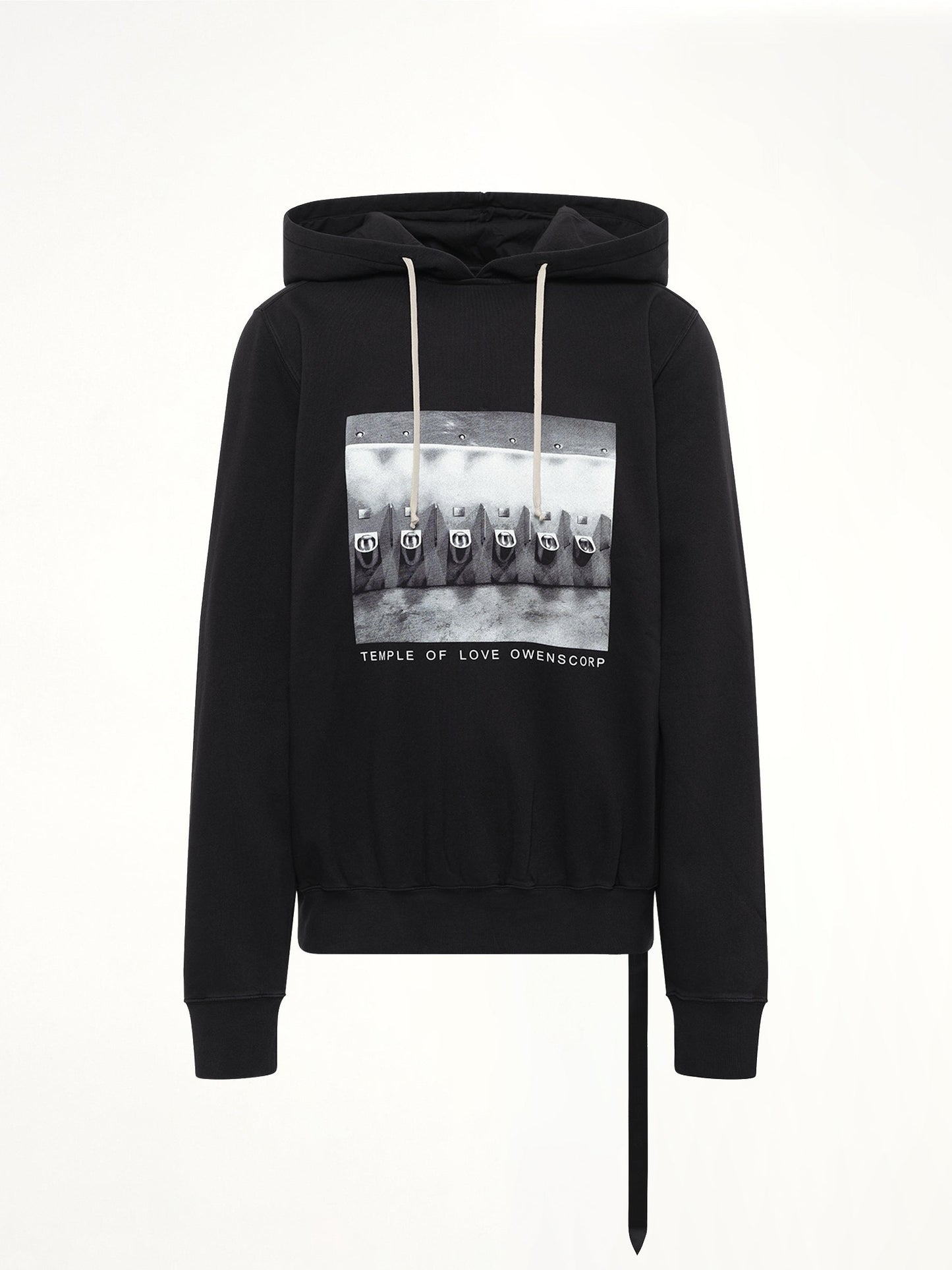 RICK OWENS DRKSHDW Urinal Oversized Hoodie (Black)