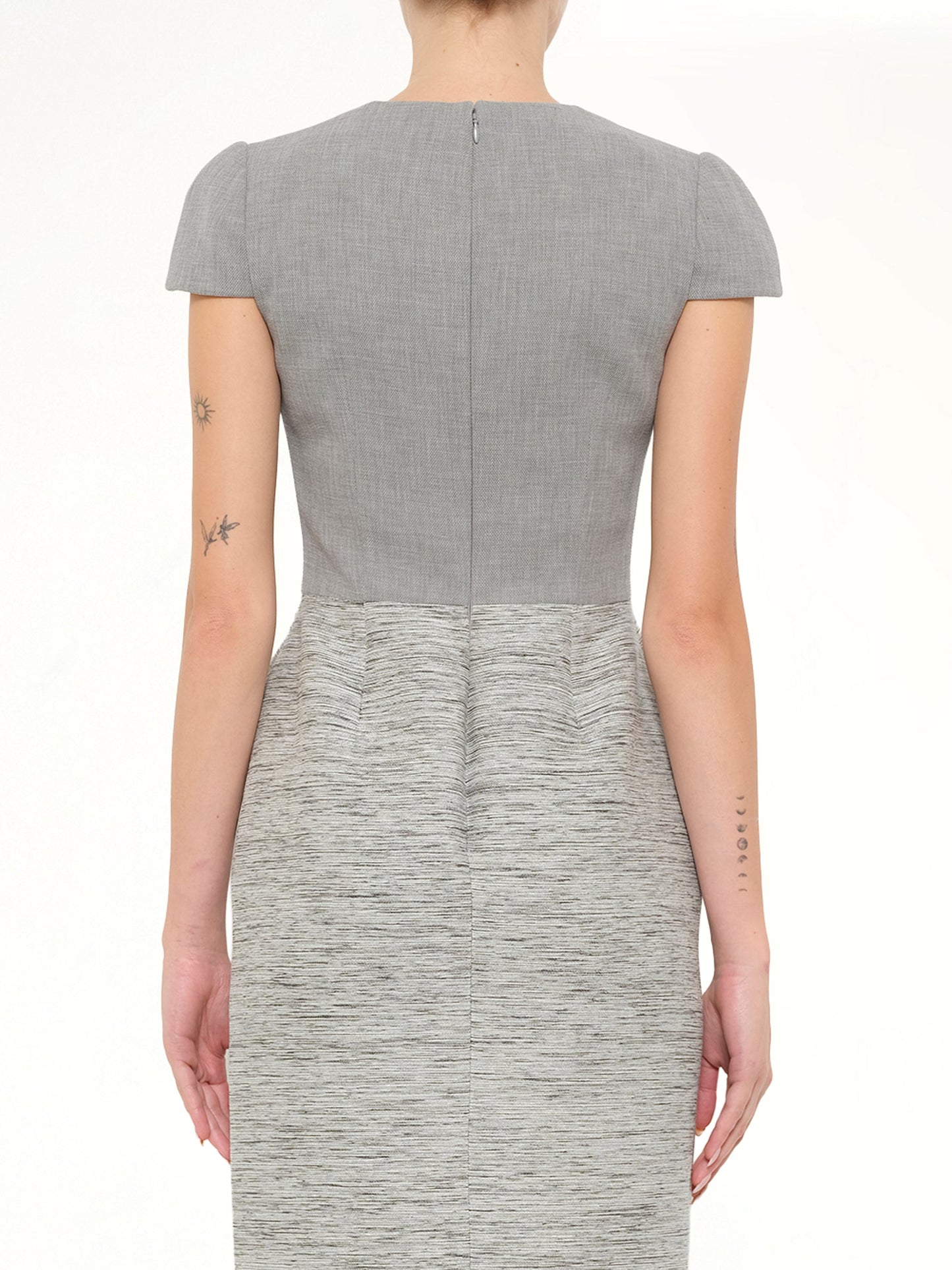 Alexander McQueen Pencil Dress (Silver)