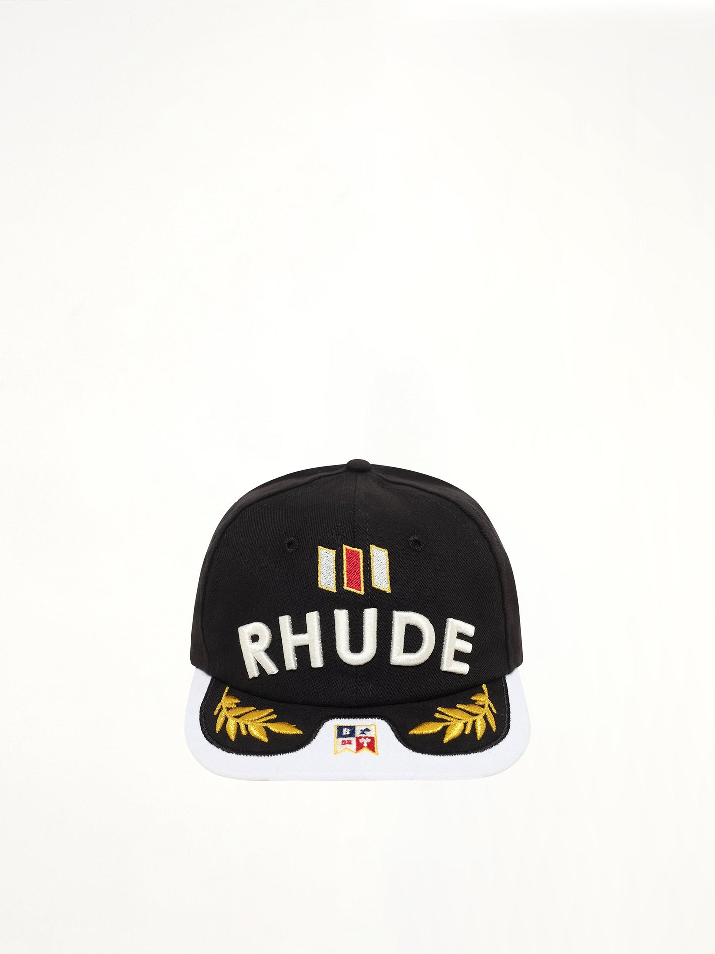 Image of Hats. Product name - Souvenir Logo Hat in Black colour by brand - RHUDE