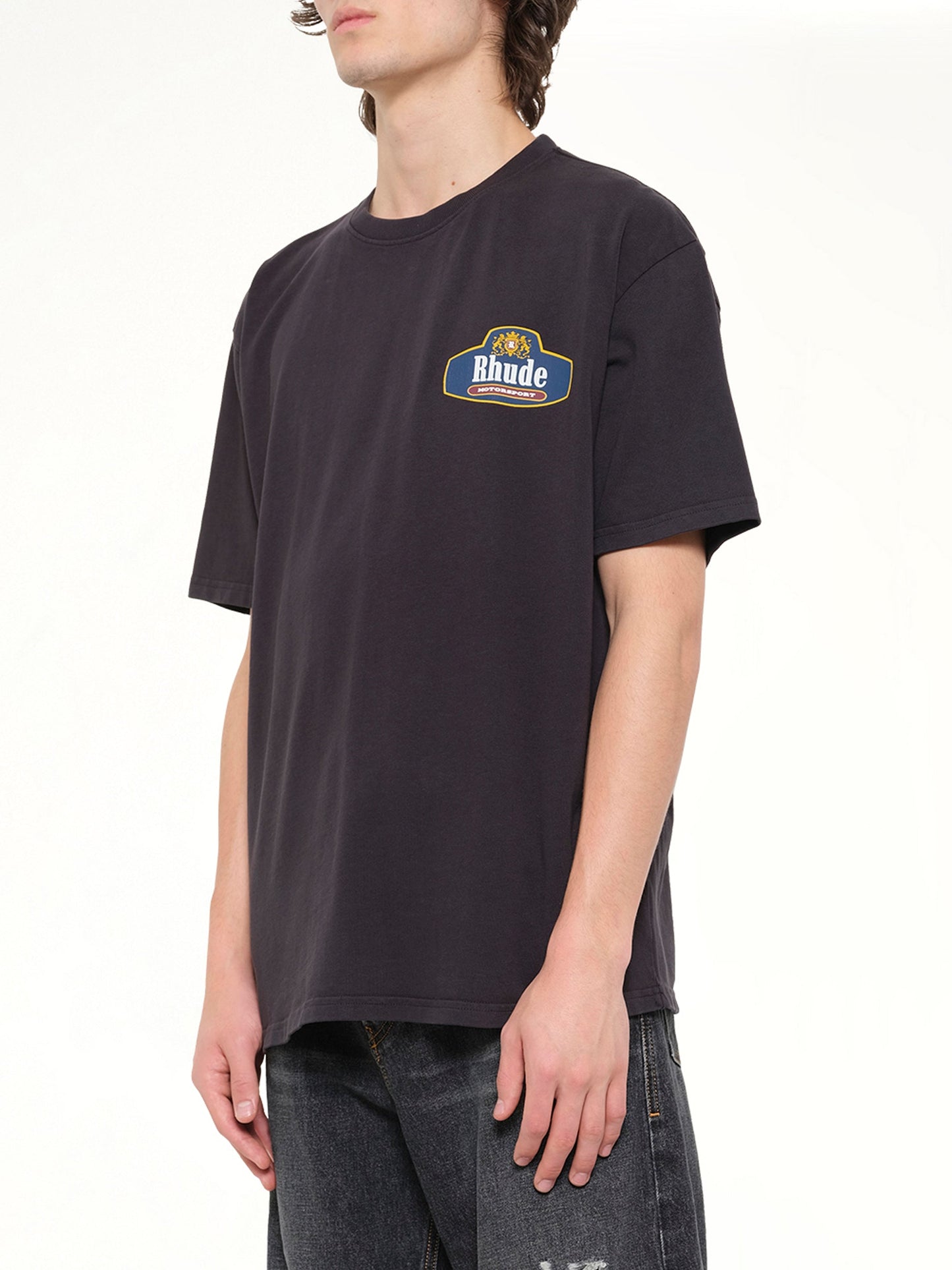 Rhude Racing Crest T-Shirt (Black)