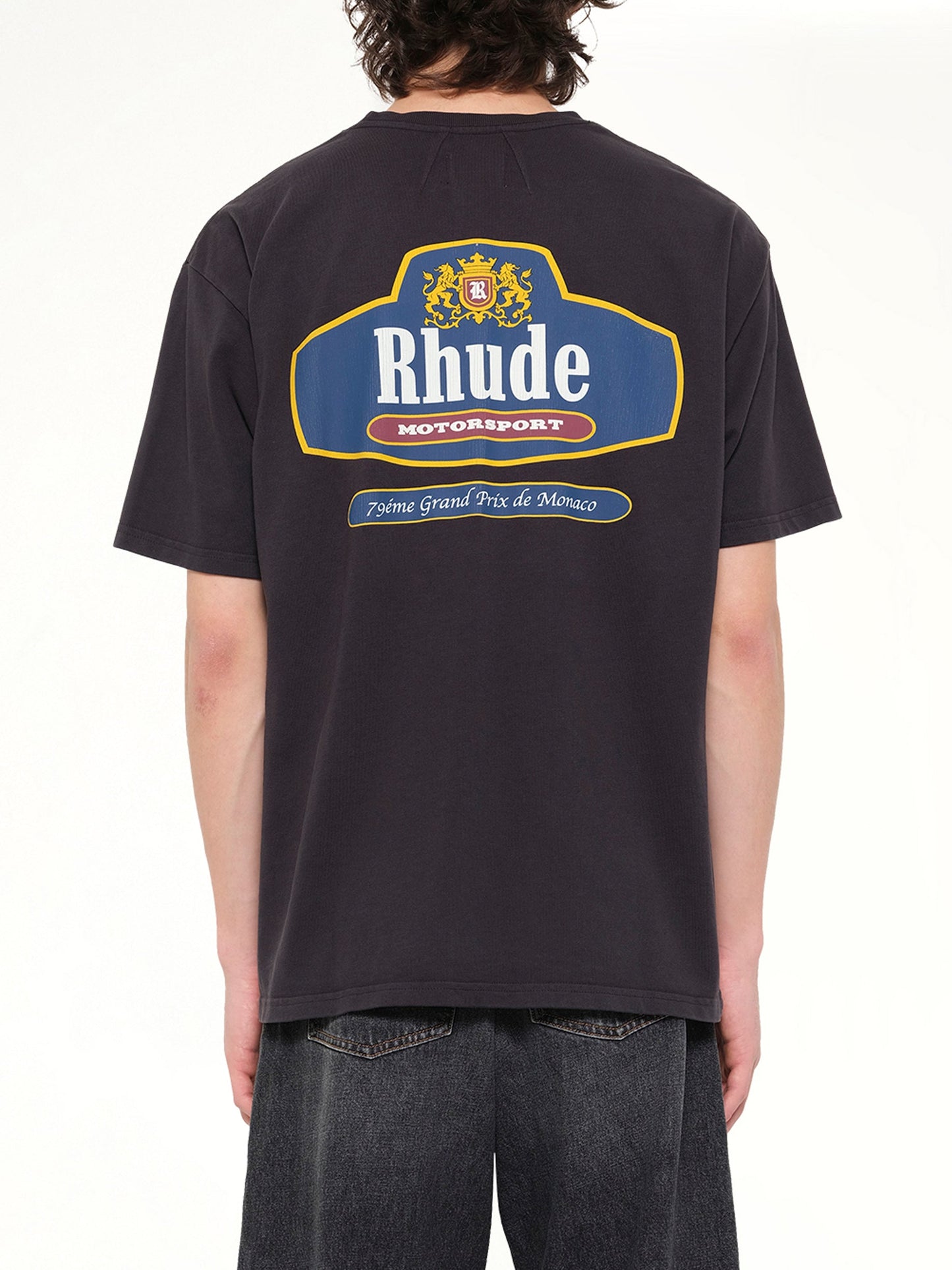 Rhude Racing Crest T-Shirt (Black)