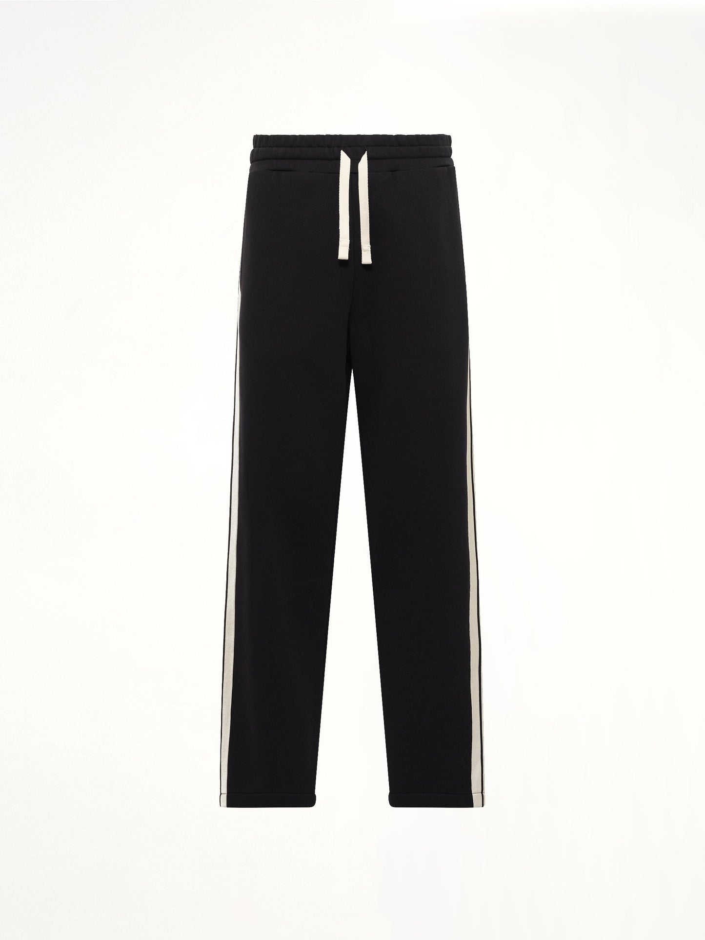 PALM ANGELS Back Curved Logo Sweatpants (Black)
