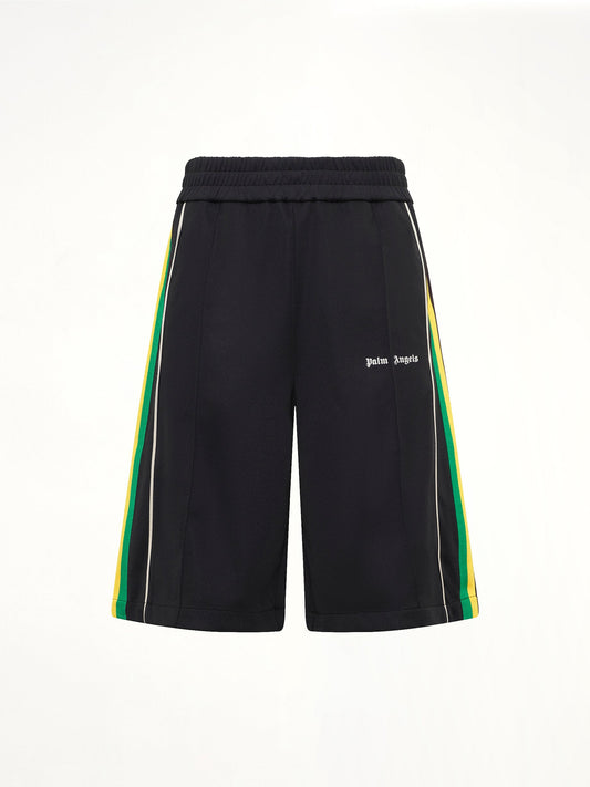 PALM ANGELS J Classic Logo Vint Track Shorts (Black)