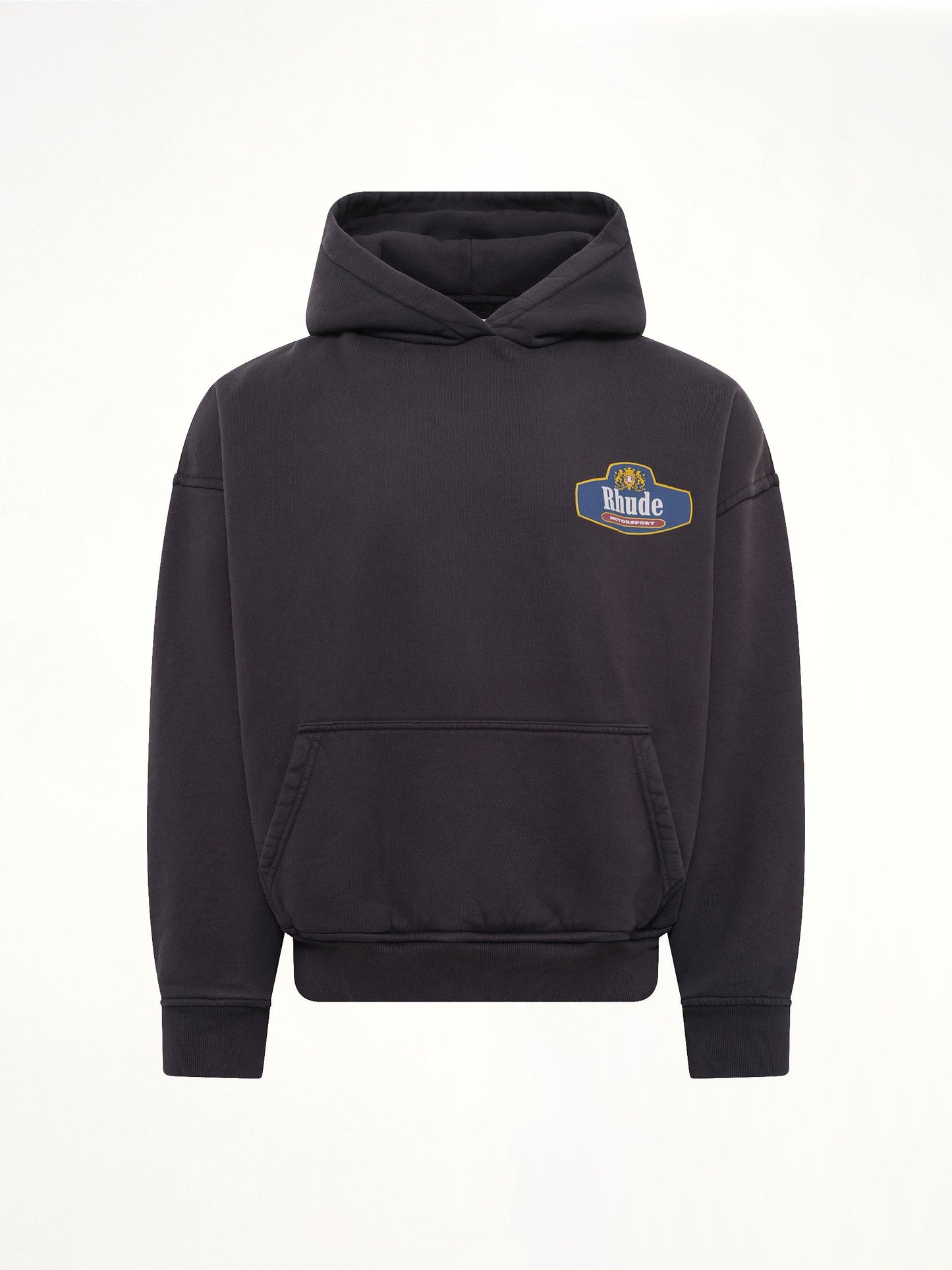 RHUDE Racing Crest Hoodie (Black)