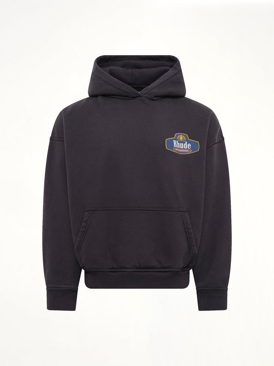 RHUDE Racing Crest Hoodie (Black)