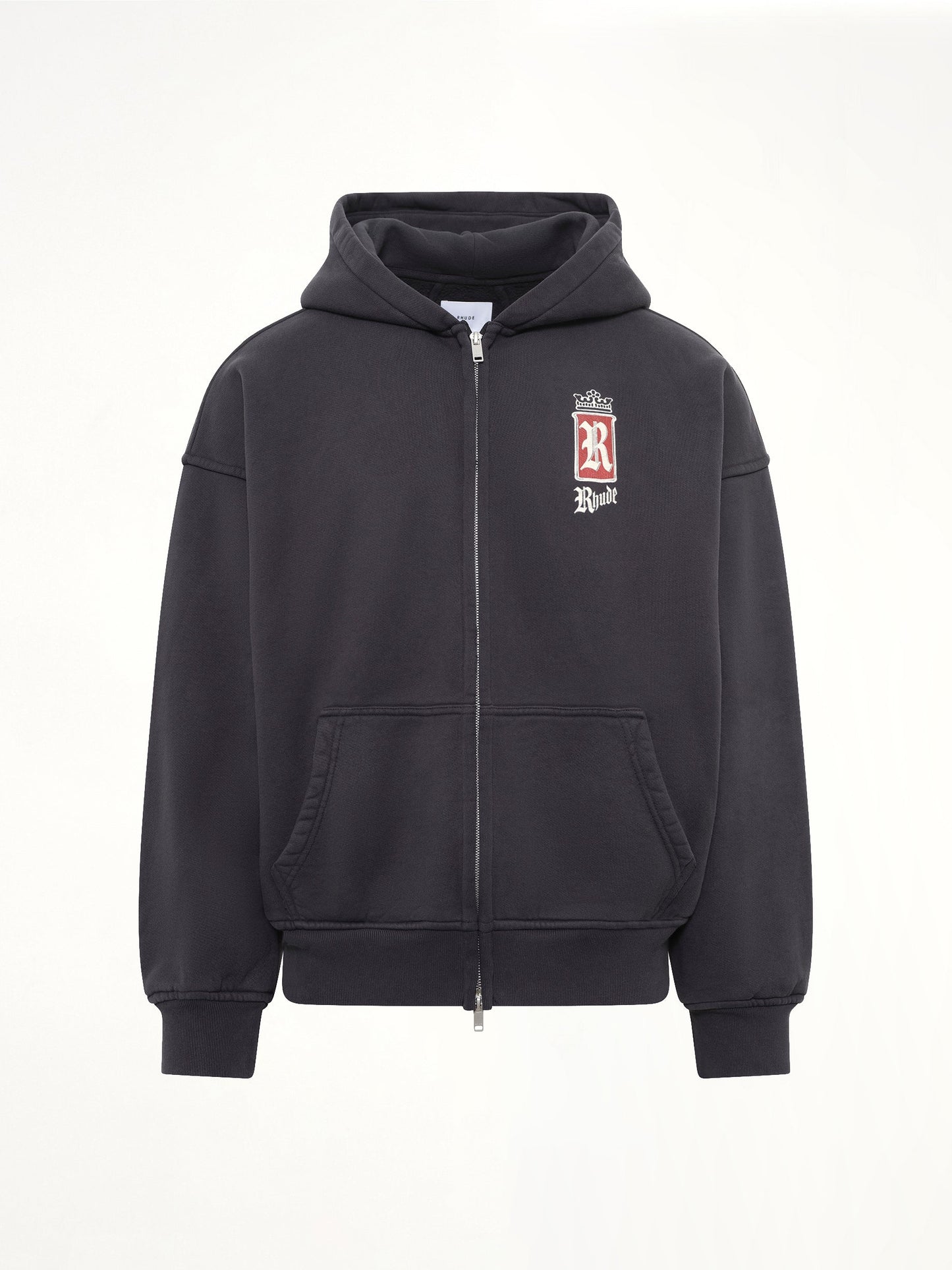 Rhude Fumar 91 Zip-Up Hoodie (Black)